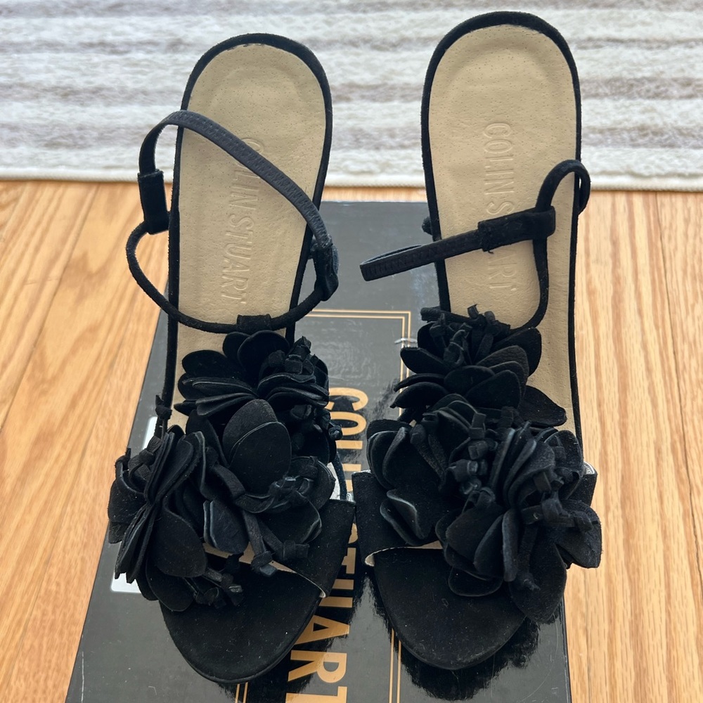 Collin Stuart floral detail sandals